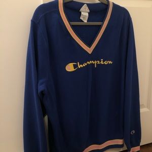 Champion Sweater - Vintage Style V-Neck